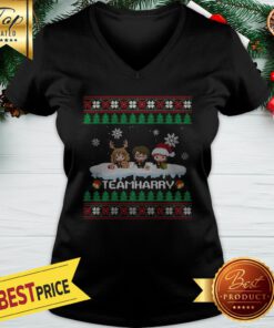Harry Potter Chibi Teamharry Christmas V-neck