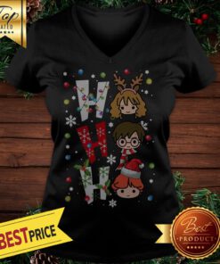 Harry Potter Ho Ho Ho Merry Christmas V-neck