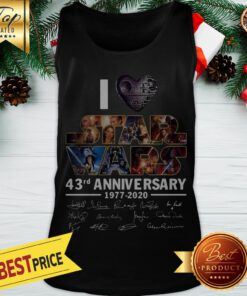 I love Star Wars 43rd Anniversary 1977-2020 Signatures Tank Top