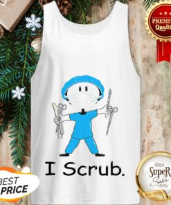 I Scrub Surgical Tech BusyBodies Stick Figure Gift Tank Top