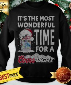 It's The Most Wonderful Time For A Coors Light Christmas Sweatshirt