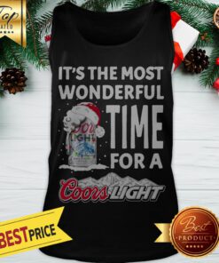 It's The Most Wonderful Time For A Coors Light Christmas Tank Top