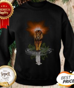 Lion Cross Jesus Reflection Water Mirror Sheep Sweatshirt