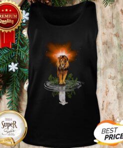 Lion Cross Jesus Reflection Water Mirror Sheep Tank Top