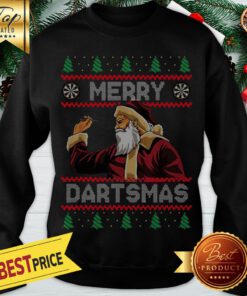 Merry Dartsmas Santa Christmas Ugly Sweat Sweatshirt