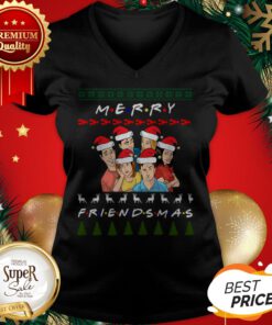Merry Friendsmas Ugly Christmas V-neck