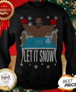 Mike Tyson Walmart Cocaine Santa Let It Snow Christmas Sweatshirt