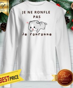 Mochi Cat Cute Je Ne Ronfle Pas Je Ronronne Sweatshirt