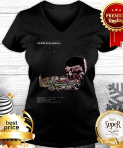 Modern Trendy Glitch And Skull Technology Perfect Teen 2019 V-neck