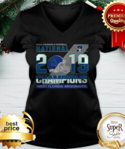NCAA Division II Football National 2019 Champions West Florida Argonauts V-neck