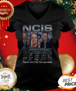NCIS 16th Anniversary Thank You For The Memories Signature ShirtNCIS 16th Anniversary Thank You For The Memories Signature V-neck