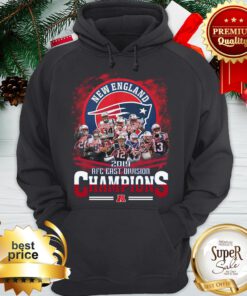 New England Patriots Signatures 2019 AFC East Division Champions Hoodie