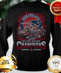 New England Patriots Signatures 2019 AFC East Division Champions Sweatshirt