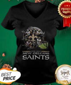 New Orleans Saints 2019 2020 Players All Signature V-neck
