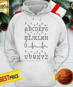 Official Abc Alphabet ECG Christmas Light Hoodie