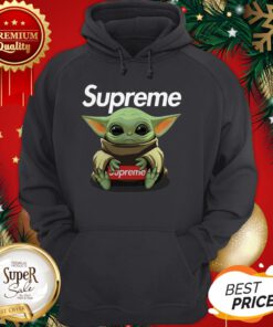 Official Baby Yoda hug Supreme Hoodie