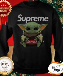 Official Baby Yoda hug Supreme Sweatshirt