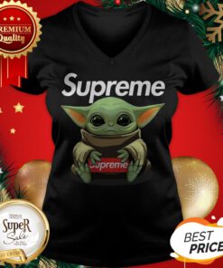 Official Baby Yoda hug Supreme V-neck