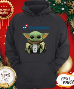 Official Baby Yoda Hugging Domino's Hoodie