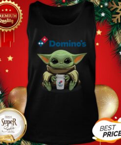 Official Baby Yoda Hugging Domino's Tank Top