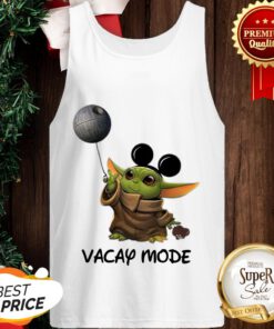 Official Baby Yoda Mickey Mouse Vacay Mode Tank Top