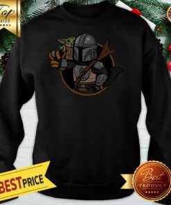 Official Baby Yoda Vault Mando And Child Mandalorian Sweatshirt