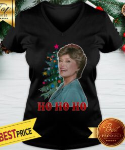 Official Blanche Devereaux Ho Ho Ho Christmas Golden Girl V-neck