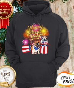 Official Bulldog Happy New Year Fireworks Hoodie