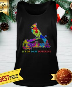 Official Cardinals Autism It's Ok To Be Different Tank Top