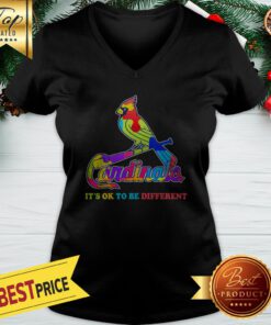 Official Cardinals Autism It's Ok To Be Different V-neck