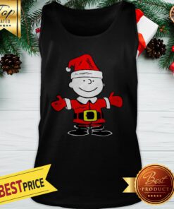 Official Charlie Brown Santa Christmas Tank Top