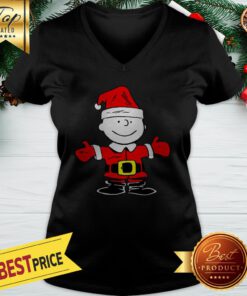 Official Charlie Brown Santa Christmas V-neck