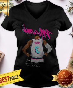 Official Dwyane Wade Miami Heat Basketball Signature V-neck