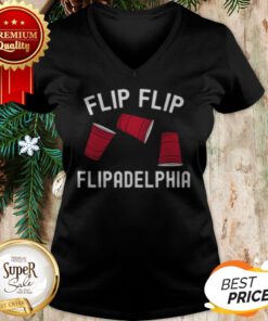 Official Flip Flip Cup Flipadelphia V-neck