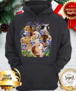 Official Guinea Pigs Purple Flowers Hoodie