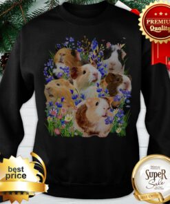 Official Guinea Pigs Purple Flowers Sweatshirt