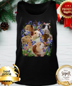 Official Guinea Pigs Purple Flowers Tank Top
