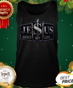 Official Jesus Save My Life Cross Tank Top