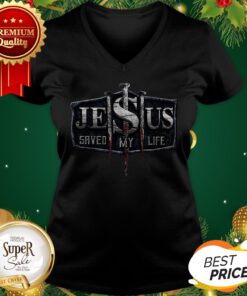 Official Jesus Save My Life Cross V-neck