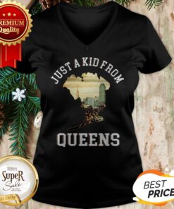 Official Just A Kid From Queens City V-neck