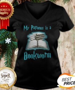 Official My Patronus Is A Bookworm Books V-neck