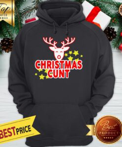 Official Reindeer Christmas Cunt Hoodie