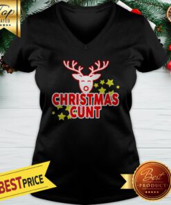 Official Reindeer Christmas Cunt V-neck