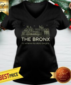 Official The Bronx It’s Where My Story Begins V-neck