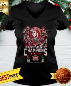 Oklahoma Big 12 Football Champions Oklahoma Sooners Signature V-neck