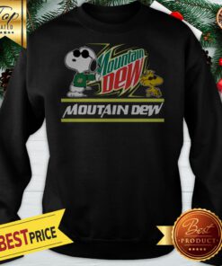 Premium Snoopy Woodstock Mountain Dew Peanuts Sweatshirt