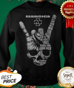 Rammstein Rock Sign Skull Swetashirt