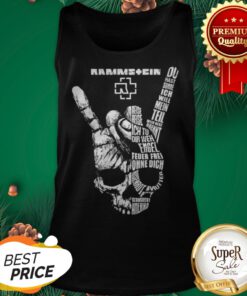 Rammstein Rock Sign Skull Tank Top