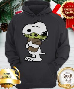 Snoopy Hugging Baby Yoda Star Wars Hoodie