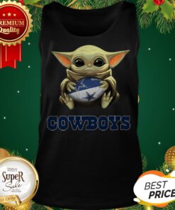 Star Wars Baby Yoda Hug Dallas Cowboys Tank Top